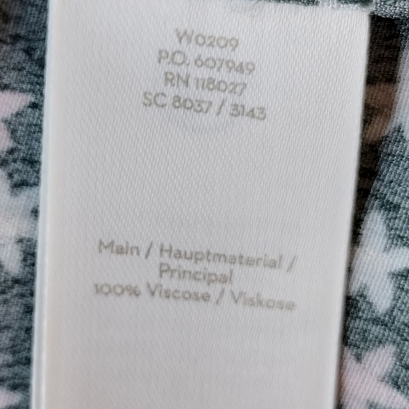 Boden size 6 sage green with white and light pink starfish/stars jersey dress - Picture 14 of 14